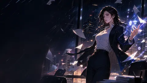 AI-generated Back to Work! manhwa translate AI hero image for Nayovi OCR translation.