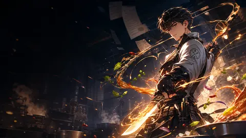AI-generated Kitchen Soldier manhwa translate AI hero image for Nayovi OCR translation.