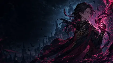 AI-generated The Patron of Villains manhwa translate AI hero image for Nayovi OCR translation.