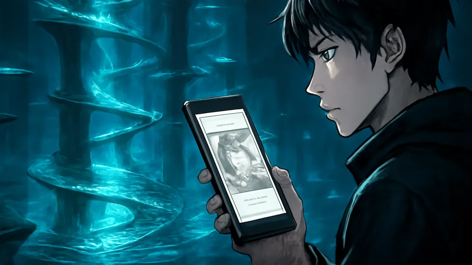 AI-generated Tower of God manhwa translate AI hero image for Nayovi OCR translation.